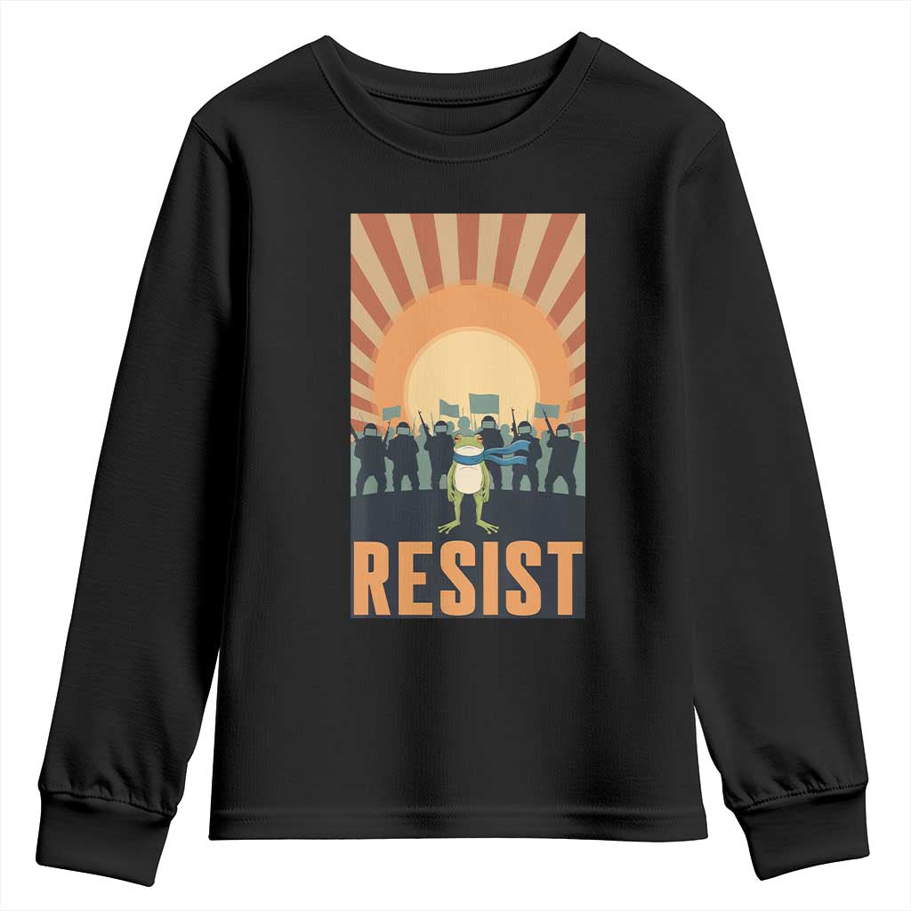 Frog Resist Youth Sweatshirt Bold Protest Free Portland - Wonder Print Shop