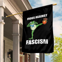 Frogs Against Fascism Garden Flag No Fascist No Kings Funny Portland Frog Protest - Wonder Print Shop