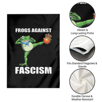 Frogs Against Fascism Garden Flag No Fascist No Kings Funny Portland Frog Protest - Wonder Print Shop