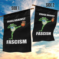 Frogs Against Fascism Garden Flag No Fascist No Kings Funny Portland Frog Protest - Wonder Print Shop