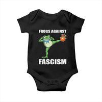 Frogs Against Fascism Baby Onesie No Fascist No Kings Funny Portland Frog Protest - Wonder Print Shop