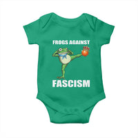 Frogs Against Fascism Baby Onesie No Fascist No Kings Funny Portland Frog Protest - Wonder Print Shop