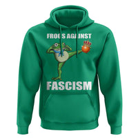 Frogs Against Fascism Hoodie No Fascist No Kings Funny Portland Frog Protest - Wonder Print Shop