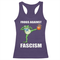 Frogs Against Fascism Racerback Tank Top No Fascist No Kings Funny Portland Frog Protest - Wonder Print Shop