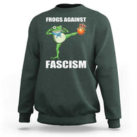 Frogs Against Fascism Sweatshirt No Fascist No Kings Funny Portland Frog Protest - Wonder Print Shop