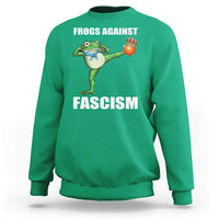 Frogs Against Fascism Sweatshirt No Fascist No Kings Funny Portland Frog Protest - Wonder Print Shop