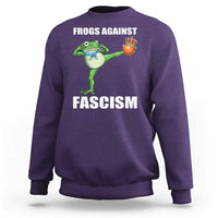 Frogs Against Fascism Sweatshirt No Fascist No Kings Funny Portland Frog Protest - Wonder Print Shop