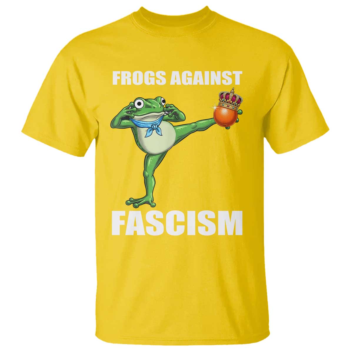Frogs Against Fascism T Shirt No Fascist No Kings Funny Portland Frog Protest - Wonder Print Shop