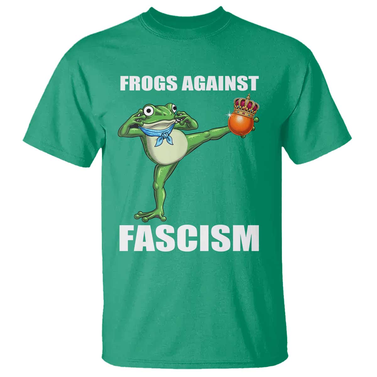 Frogs Against Fascism T Shirt No Fascist No Kings Funny Portland Frog Protest - Wonder Print Shop