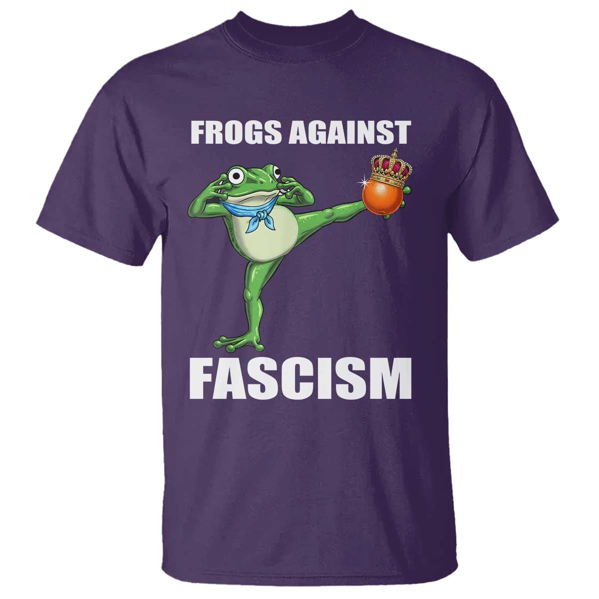 Frogs Against Fascism T Shirt No Fascist No Kings Funny Portland Frog Protest - Wonder Print Shop