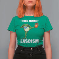 Frogs Against Fascism T Shirt For Women No Fascist No Kings Funny Portland Frog Protest - Wonder Print Shop