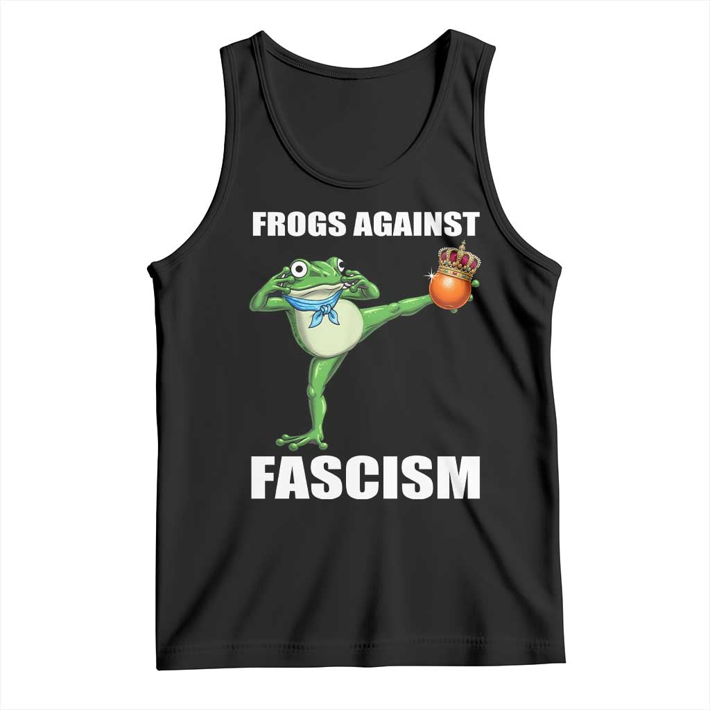 Frogs Against Fascism Tank Top No Fascist No Kings Funny Portland Frog Protest - Wonder Print Shop