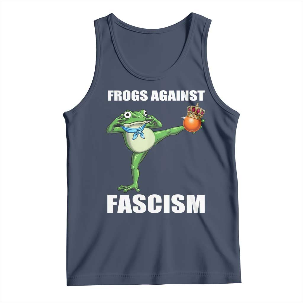 Frogs Against Fascism Tank Top No Fascist No Kings Funny Portland Frog Protest - Wonder Print Shop