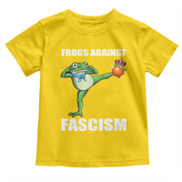 Frogs Against Fascism Toddler T Shirt No Fascist No Kings Funny Portland Frog Protest - Wonder Print Shop