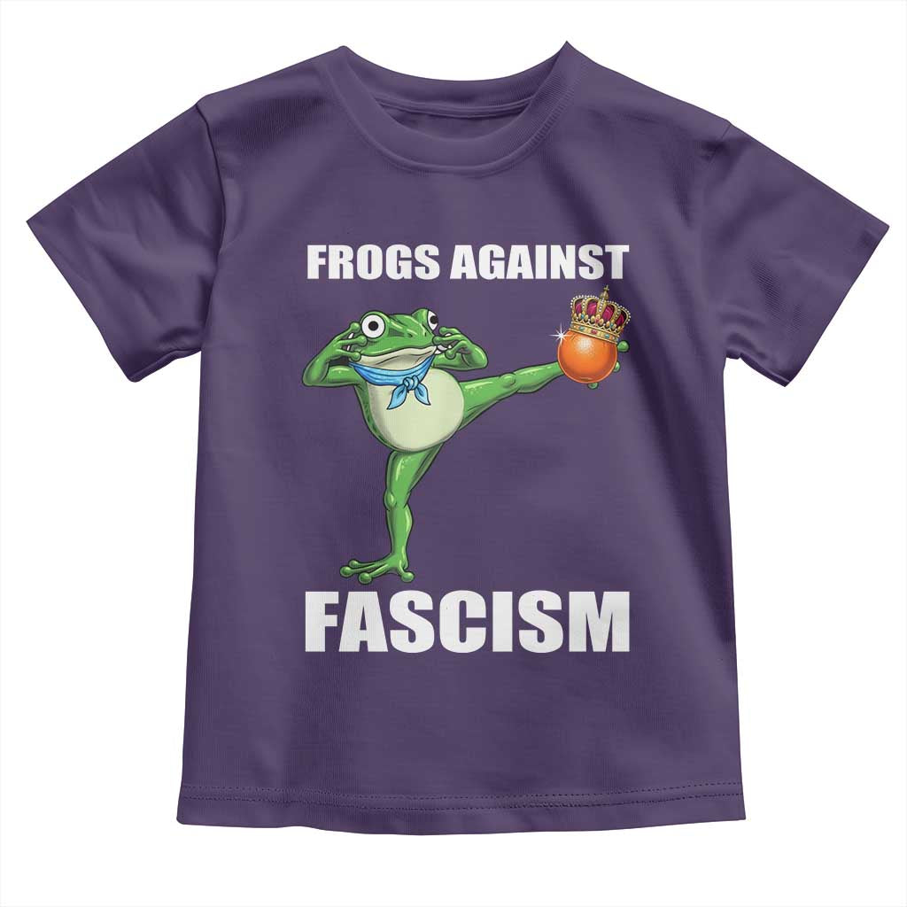 Frogs Against Fascism Toddler T Shirt No Fascist No Kings Funny Portland Frog Protest - Wonder Print Shop