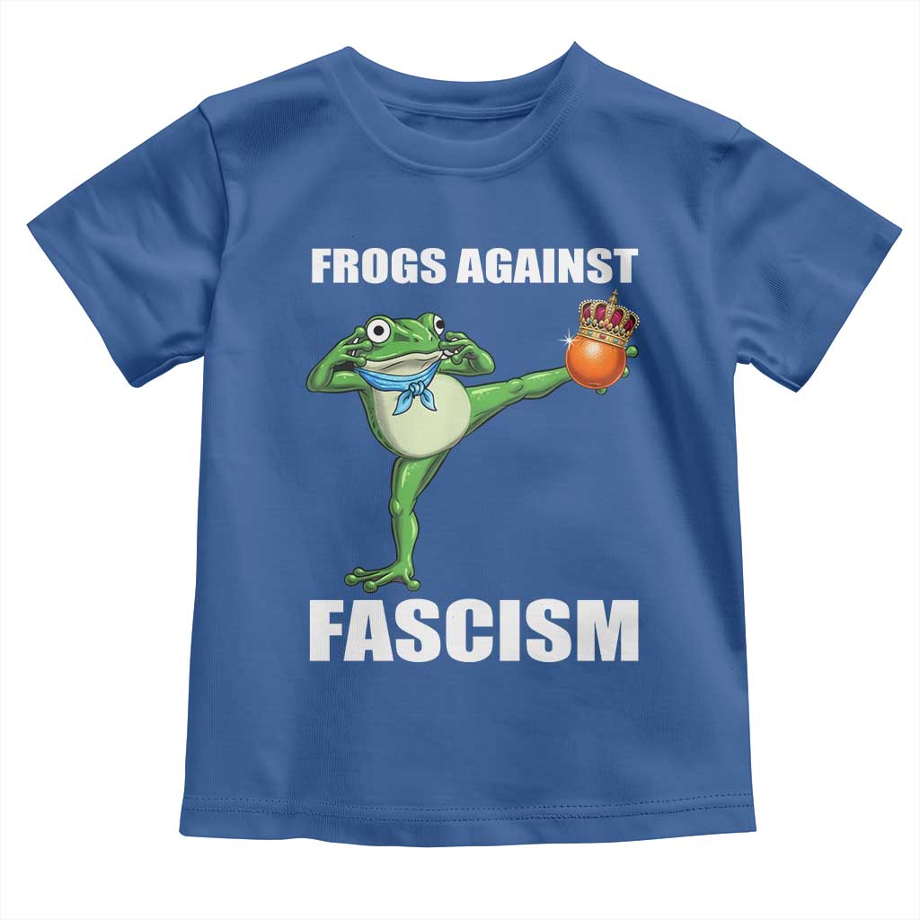 Frogs Against Fascism Toddler T Shirt No Fascist No Kings Funny Portland Frog Protest - Wonder Print Shop