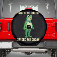 United We Ribbit Frog Protest Spare Tire Cover Divided We Croak Free Portland Resist 2025 - Wonder Print Shop