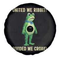 United We Ribbit Frog Protest Spare Tire Cover Divided We Croak Free Portland Resist 2025 - Wonder Print Shop