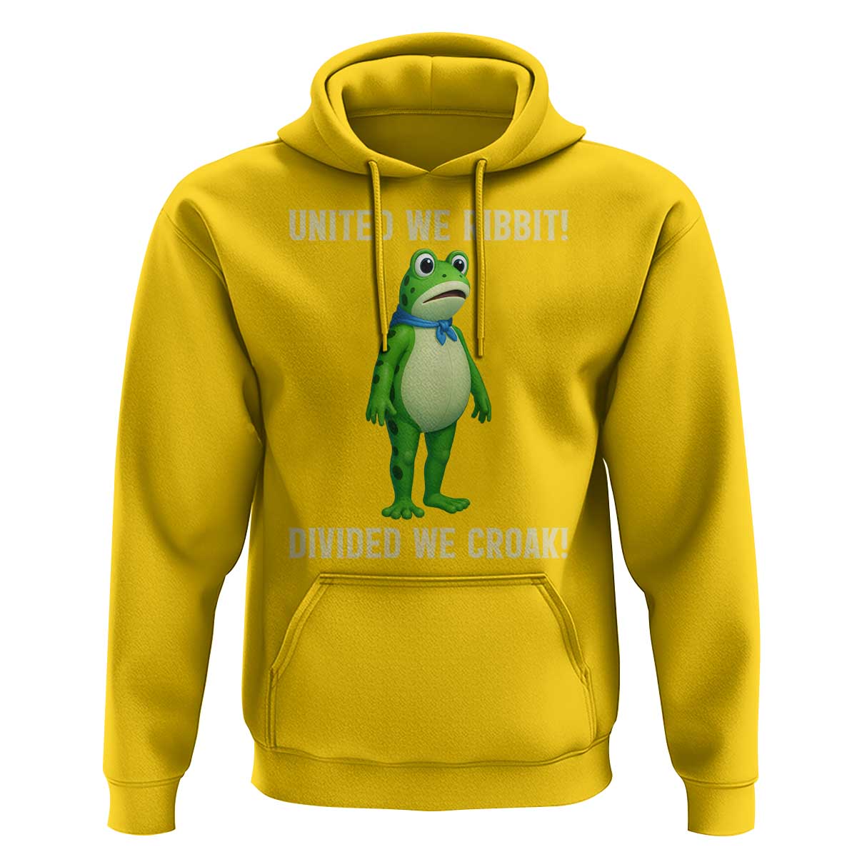 United We Ribbit Frog Protest Hoodie Divided We Croak Free Portland Resist 2025 - Wonder Print Shop