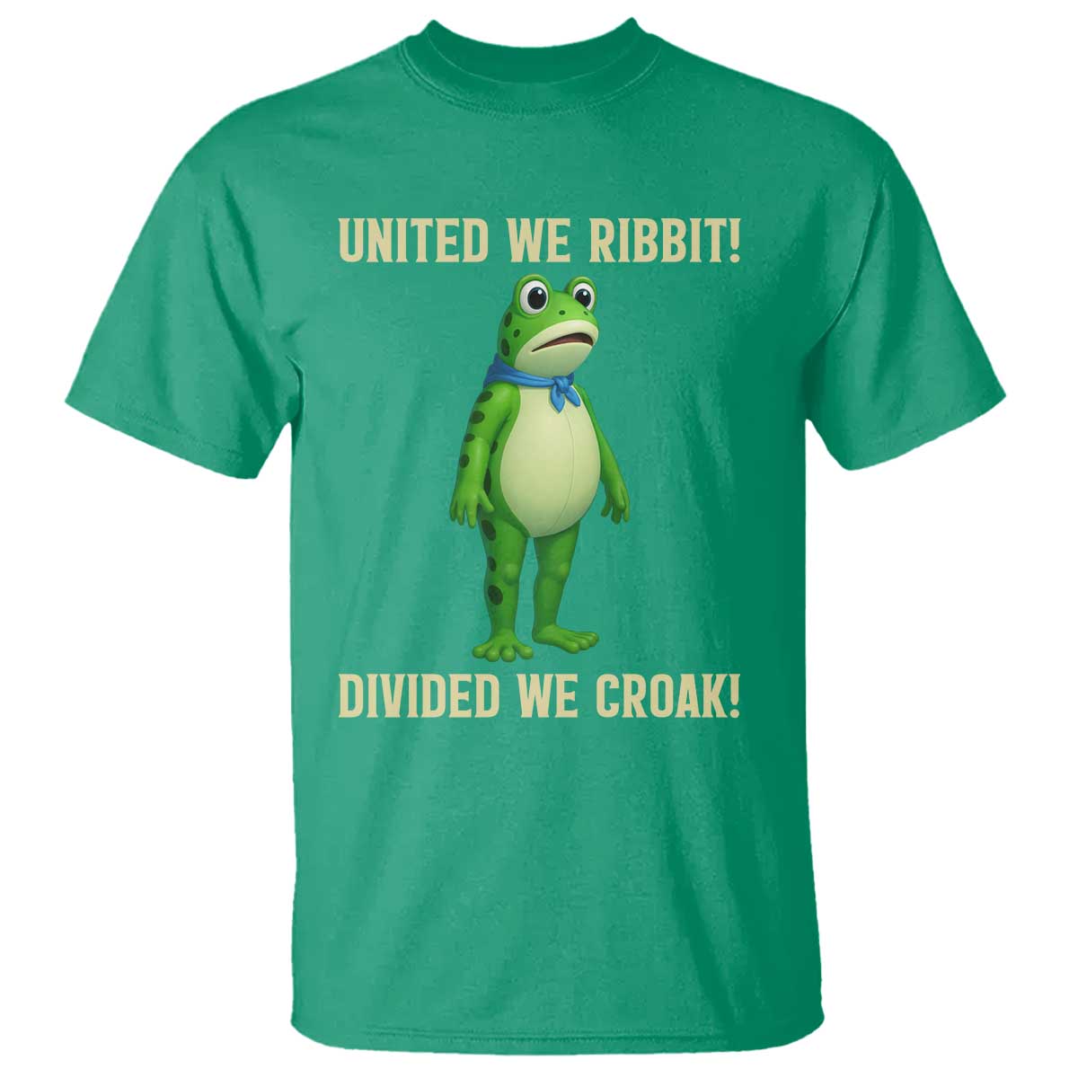 United We Ribbit Frog Protest T Shirt Divided We Croak Free Portland Resist 2025 - Wonder Print Shop