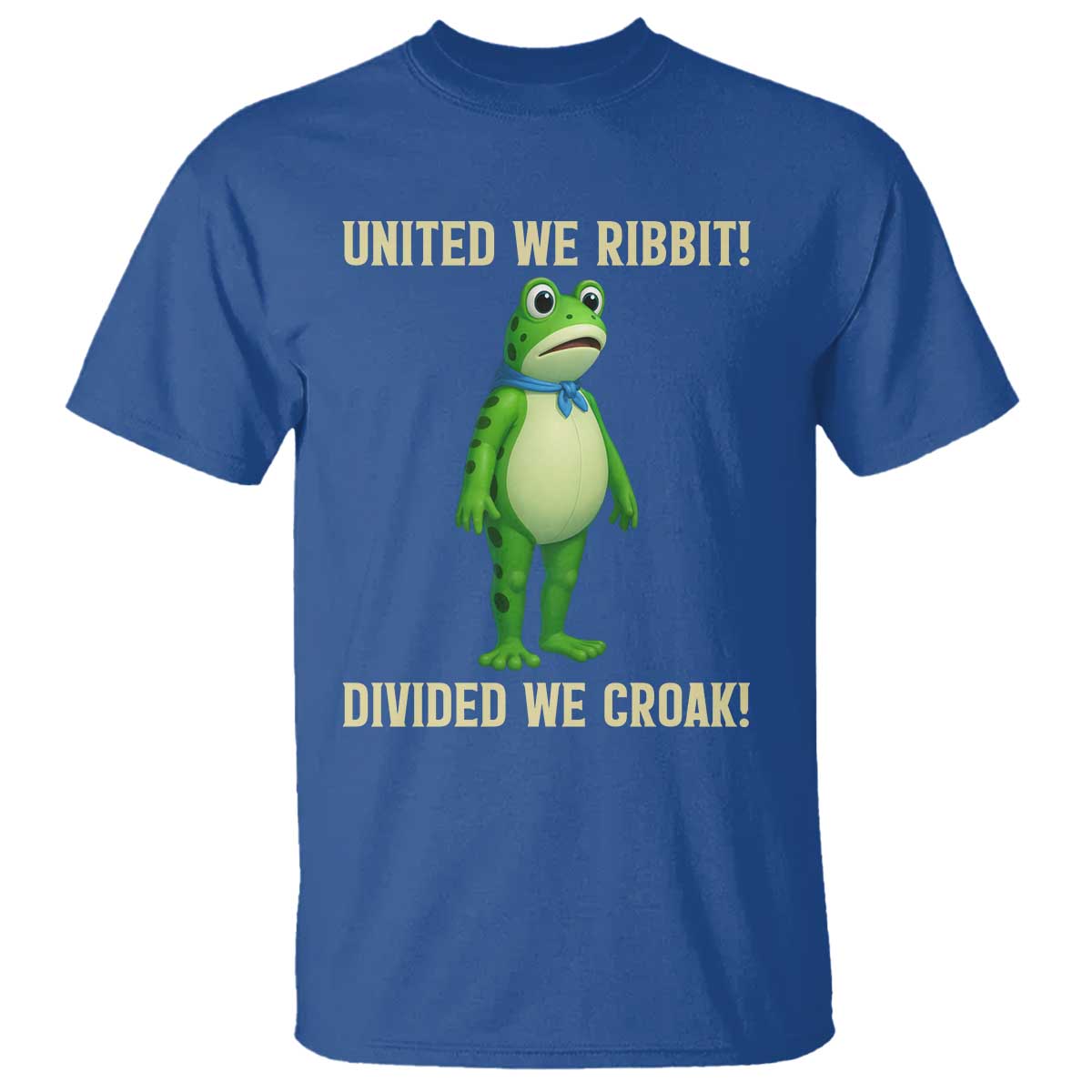 United We Ribbit Frog Protest T Shirt Divided We Croak Free Portland Resist 2025 - Wonder Print Shop