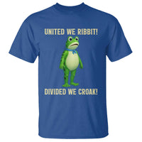 United We Ribbit Frog Protest T Shirt Divided We Croak Free Portland Resist 2025 - Wonder Print Shop