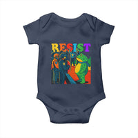 Rainbow Street Protest Frog Baby Onesie Resist LGBTQ+ Solidarity - Wonder Print Shop