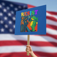 Rainbow Street Protest Frog Protest Sign Resist LGBTQ+ Solidarity - Wonder Print Shop