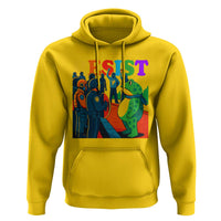 Rainbow Street Protest Frog Hoodie Resist LGBTQ+ Solidarity - Wonder Print Shop