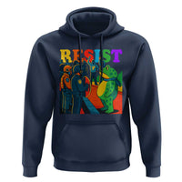 Rainbow Street Protest Frog Hoodie Resist LGBTQ+ Solidarity - Wonder Print Shop