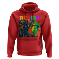 Rainbow Street Protest Frog Hoodie Resist LGBTQ+ Solidarity - Wonder Print Shop
