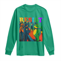 Rainbow Street Protest Frog Long Sleeve Shirt Resist LGBTQ+ Solidarity - Wonder Print Shop
