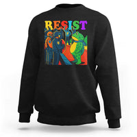 Rainbow Street Protest Frog Sweatshirt Resist LGBTQ+ Solidarity - Wonder Print Shop