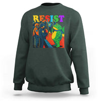 Rainbow Street Protest Frog Sweatshirt Resist LGBTQ+ Solidarity - Wonder Print Shop