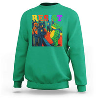 Rainbow Street Protest Frog Sweatshirt Resist LGBTQ+ Solidarity - Wonder Print Shop