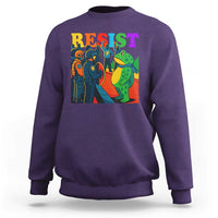 Rainbow Street Protest Frog Sweatshirt Resist LGBTQ+ Solidarity - Wonder Print Shop