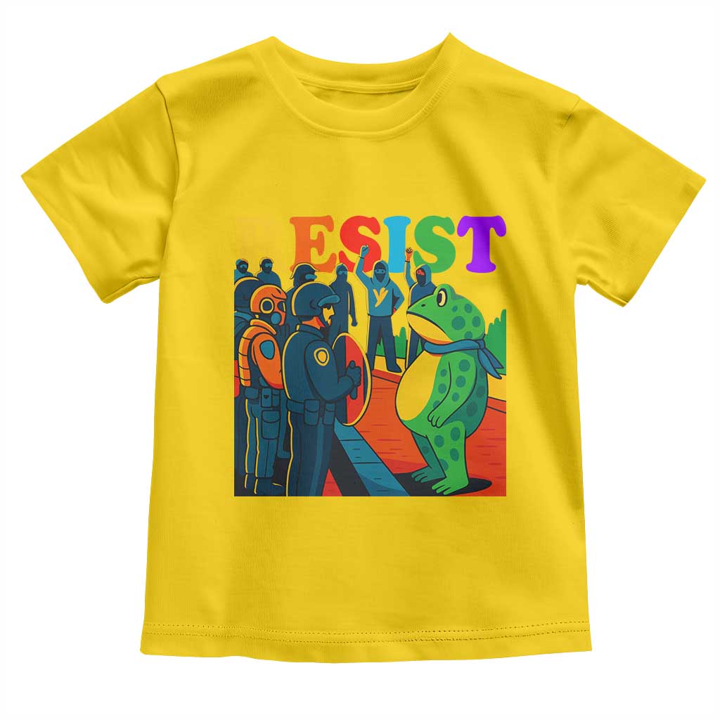 Rainbow Street Protest Frog Toddler T Shirt Resist LGBTQ+ Solidarity - Wonder Print Shop