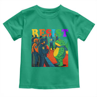 Rainbow Street Protest Frog Toddler T Shirt Resist LGBTQ+ Solidarity - Wonder Print Shop