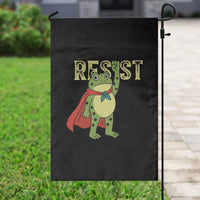 Resist Super Frog Garden Flag Free Portland Political Satire Retro Graphic - Wonder Print Shop