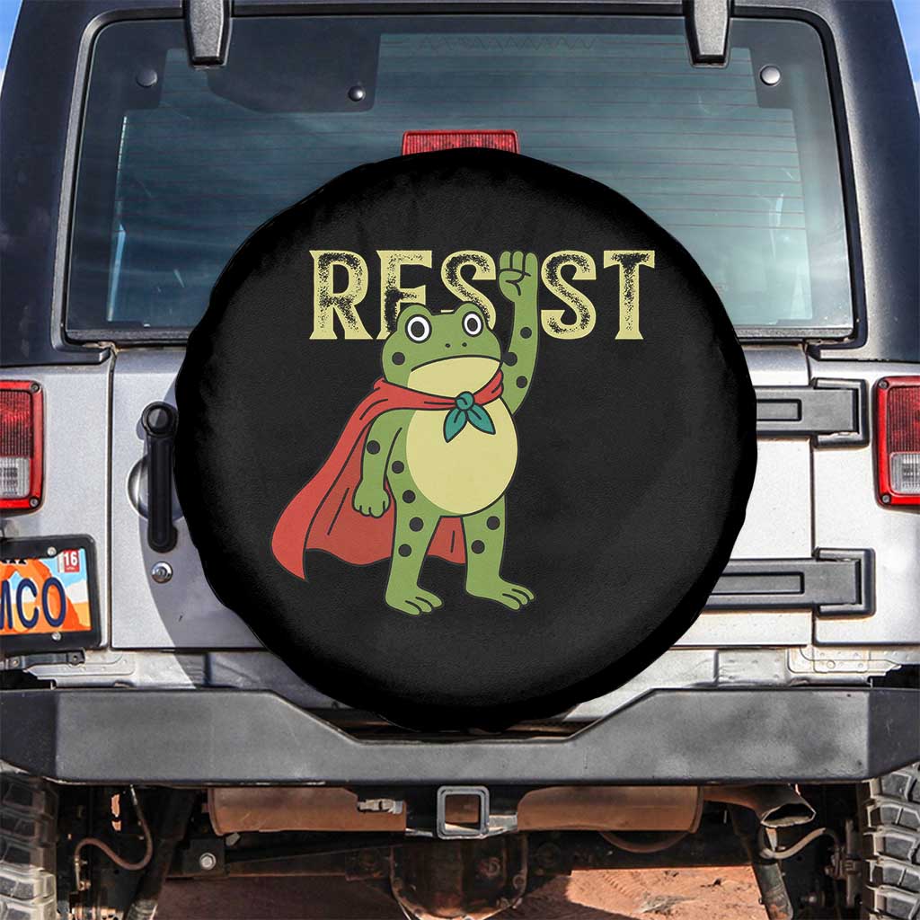 Resist Super Frog Spare Tire Cover Free Portland Political Satire Retro Graphic - Wonder Print Shop