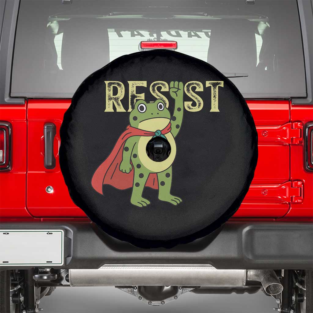 Resist Super Frog Spare Tire Cover Free Portland Political Satire Retro Graphic - Wonder Print Shop