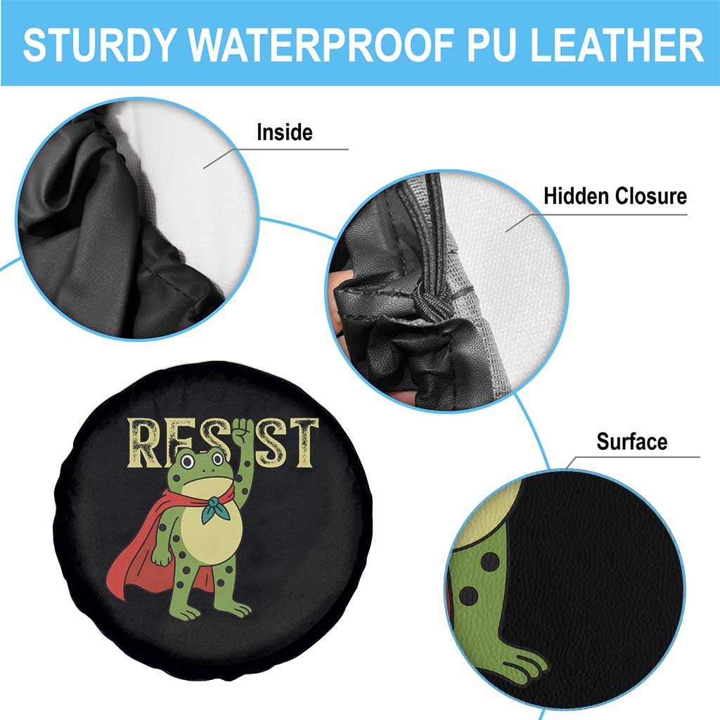 Resist Super Frog Spare Tire Cover Free Portland Political Satire Retro Graphic - Wonder Print Shop