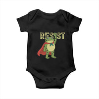 Resist Super Frog Baby Onesie Free Portland Political Satire Retro Graphic - Wonder Print Shop