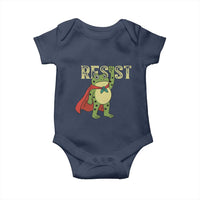 Resist Super Frog Baby Onesie Free Portland Political Satire Retro Graphic - Wonder Print Shop