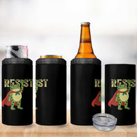 Resist Super Frog 4 in 1 Can Cooler Tumbler Free Portland Political Satire Retro Graphic - Wonder Print Shop