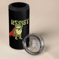 Resist Super Frog 4 in 1 Can Cooler Tumbler Free Portland Political Satire Retro Graphic - Wonder Print Shop
