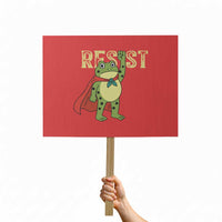 Resist Super Frog Protest Sign Free Portland Political Satire Retro Graphic - Wonder Print Shop