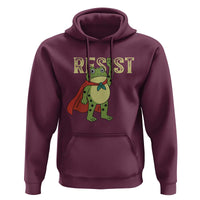Resist Super Frog Hoodie Free Portland Political Satire Retro Graphic - Wonder Print Shop