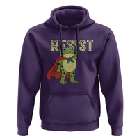 Resist Super Frog Hoodie Free Portland Political Satire Retro Graphic - Wonder Print Shop