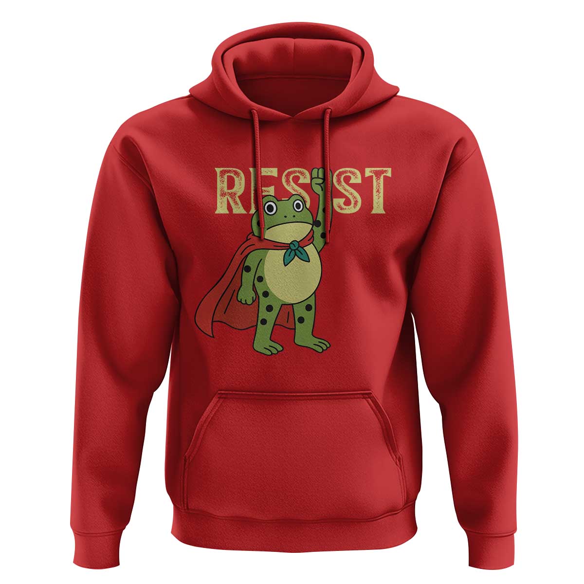 Resist Super Frog Hoodie Free Portland Political Satire Retro Graphic - Wonder Print Shop